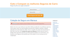 Desktop Screenshot of cotacaosegurosauto.com